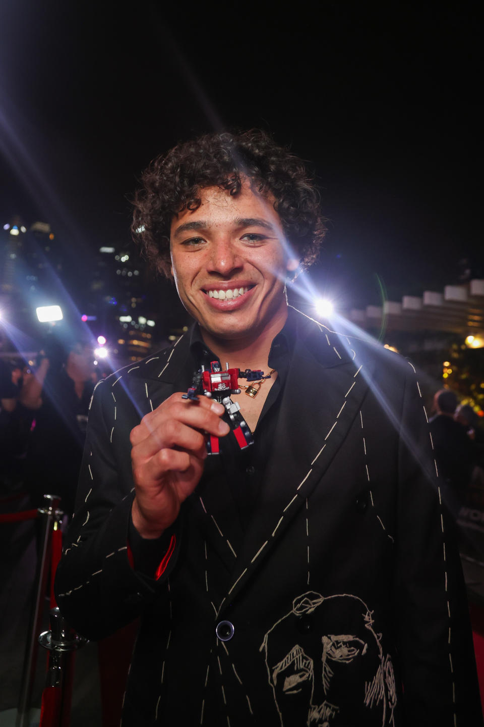 Anthony Ramos attends the World Premiere of Paramount Pictures’ “Transformers: Rise of the Beasts” at Marina Bay Sands on May 27, 2023 in Singapore, Singapore.