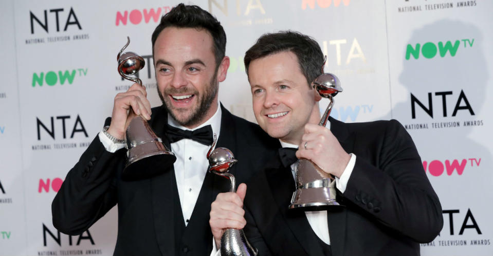 Ant McPartlin returned to Twitter following the confirmation that he will be returning to I’m A Celebrity with Dec Donnelly (Getty)