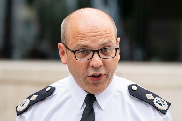 A head and shoulders shot of Metropolitan Police Temporary Assistant Commissioner Matt Twist in uniform.