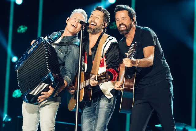 <p>Monica Murray/Variety via Getty</p> Old Dominion performs in Nashville in June 2023