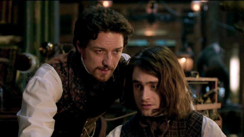 Daniel Radcliffe starred with James McAvoy in the box office bomb Victor Frankenstein. (Alamy)