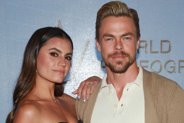 <p>Steven Simione/Getty</p> Hayley Erbert and Derek Hough on Nov. 15, 2022 in Los Angeles