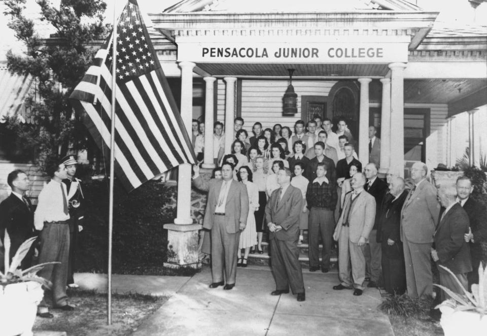 A vintage photo at Pensacola Junior College (now Pensacola State College).