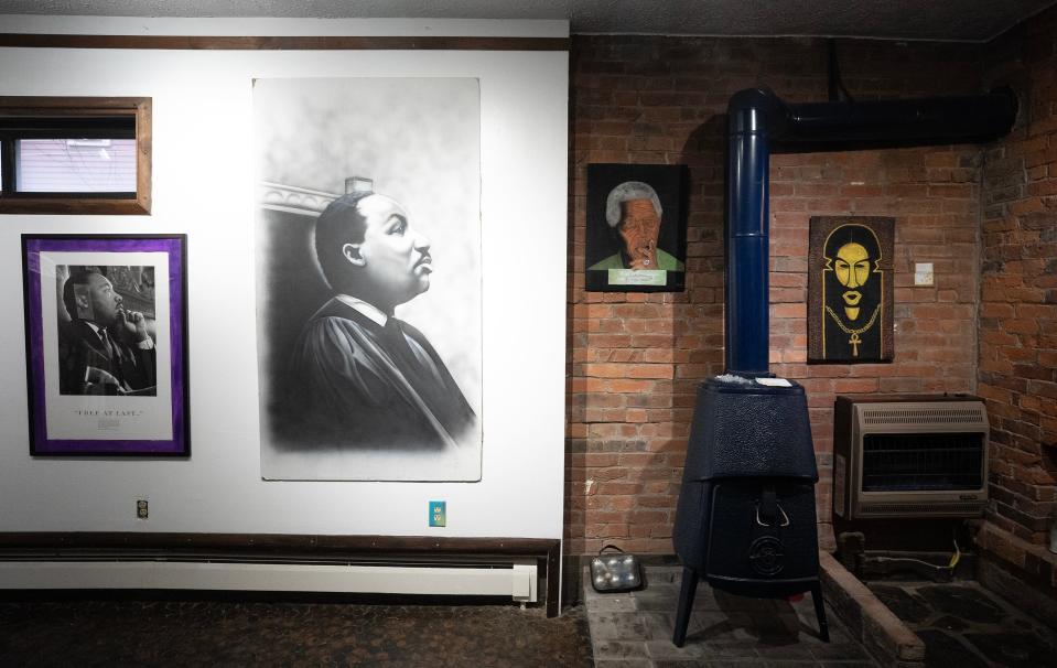 A painting of Martin Luther King Jr. by artist who is currently serving time in prison hangs at the The William H. Thomas Gallery, also known as "The Gallery in the Hood."