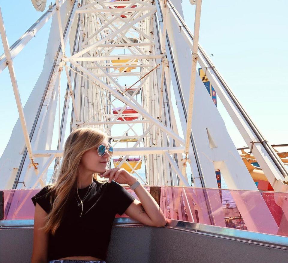 Gabby Petito on a ferris wheel