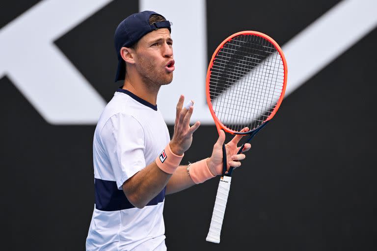 Diego Schwartzman no pudo con Jeffrey Wolf en el Australian Open