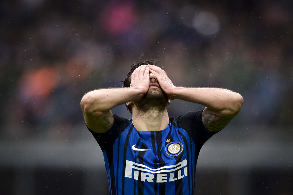 Candreva’s free-kick sent a steward to hospital it was so bad