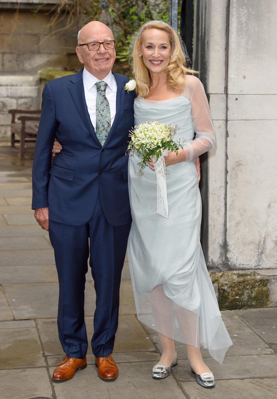 Jerry Hall and Rupert Murdoch got married in 2016.