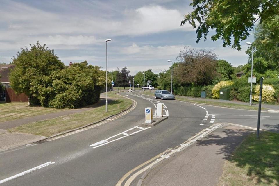 The stabbing took place on Hunters Road in Chessington: Google