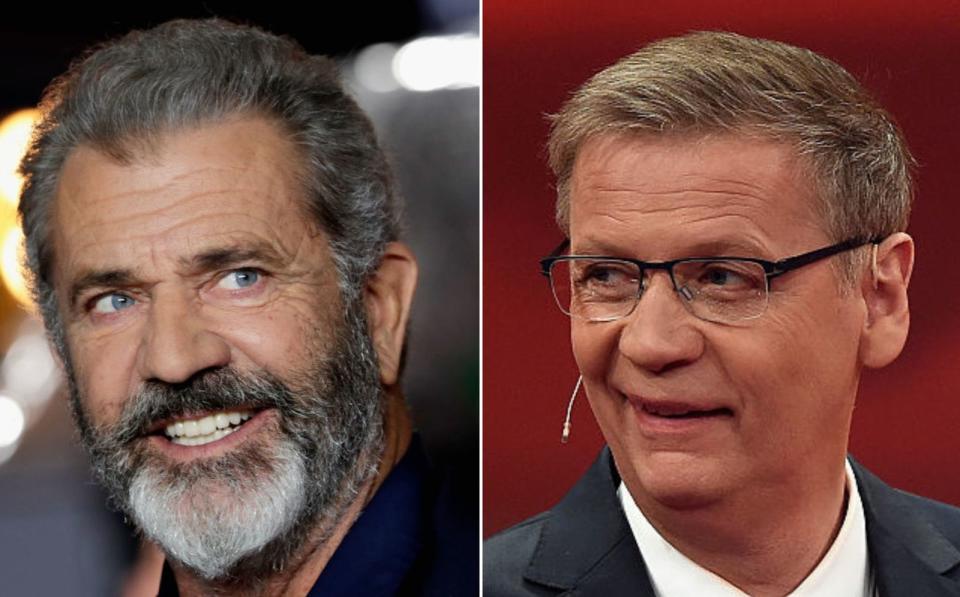 <p>Apropos Quizshow: Für wie viel älter als Günther Jauch hätten Sie Mel Gibson gehalten? A: 3 Jahre, B: 5 Jahre, C: 10 Jahre oder D: 15 Jahre? Erstaunlicherweise sind beide 1956 geboren - Mel Gibson am 3. Januar, Günther Jauch am 13. Juli. (Bild: Sascha Steinbach/John Phillips/Getty Images)</p> 