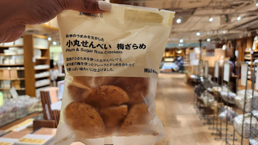 muji - plum crackers packet