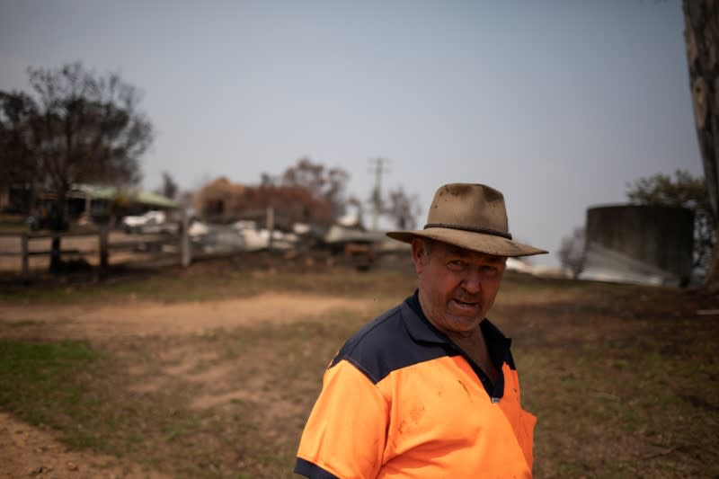 Cattle farmer Salway is seen at his farm in Wandella