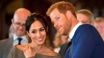 <p> Not exactly goofy, but very candid - and very intriguing. We love that Harry and Meghan find time to indulge in a bit of gossip when out and about in public. </p> <p> Whatever the pair are discussing, it looks juicy, based on Harry's cheeky expression. Meghan, meanwhile, is showcasing her acting prowess by maintaining something of a poker face. </p>