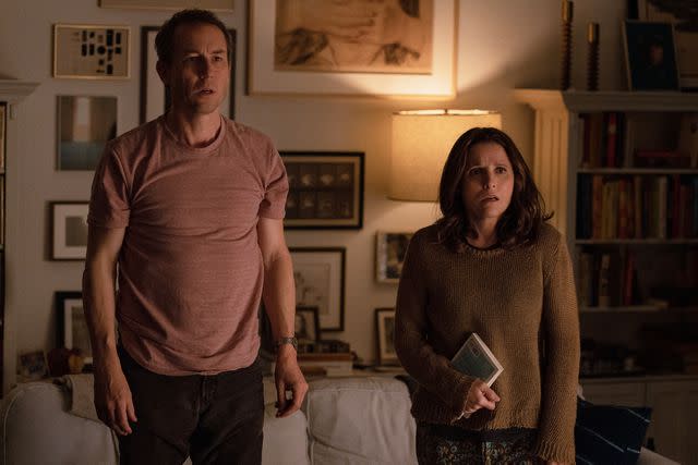 <p>Jeong Park</p> Tobias Menzies and Julia Louis-Dreyfus in <em>You Hurt My Feelings</em> (2023)