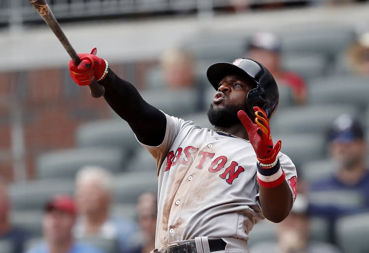 Brandon Phillips was the surprising Red Sox hero on Wednesday. (AP)