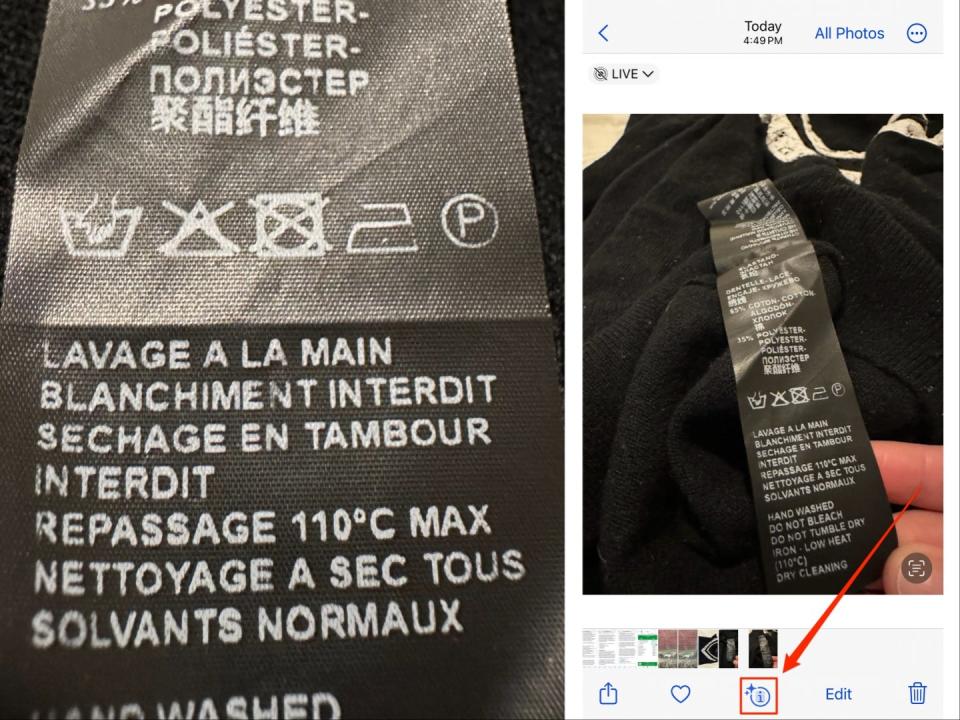 Your iPhone can translate those cryptic symbols on clothing tags — I ...