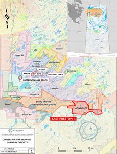 Figure 3: Project Location – Western Athabasca Basin, Saskatchewan, Canada