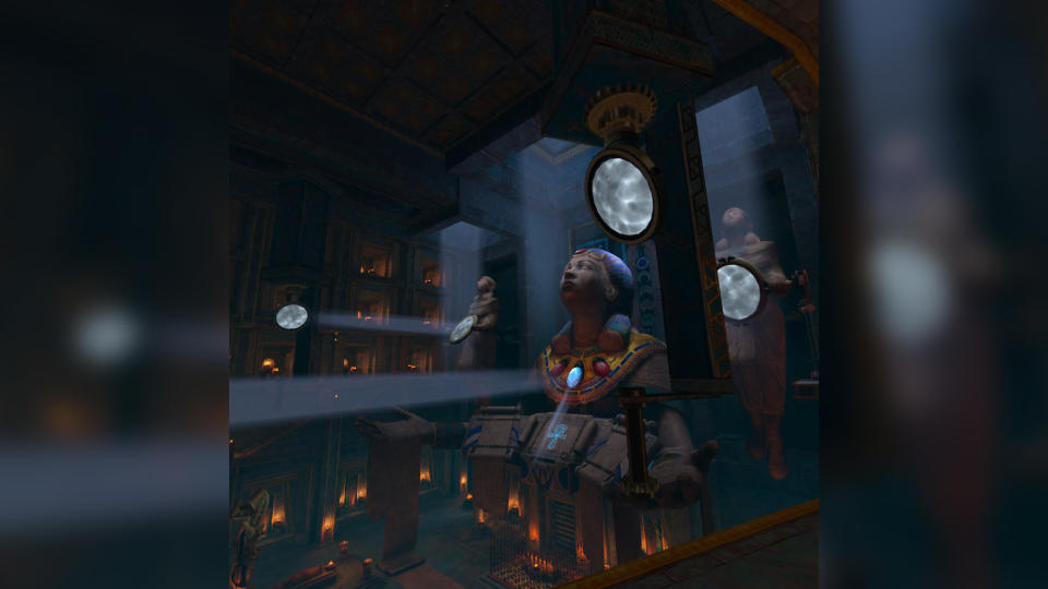 A screenshot from Asgard's Wrath 2 running on a Meta Quest 3