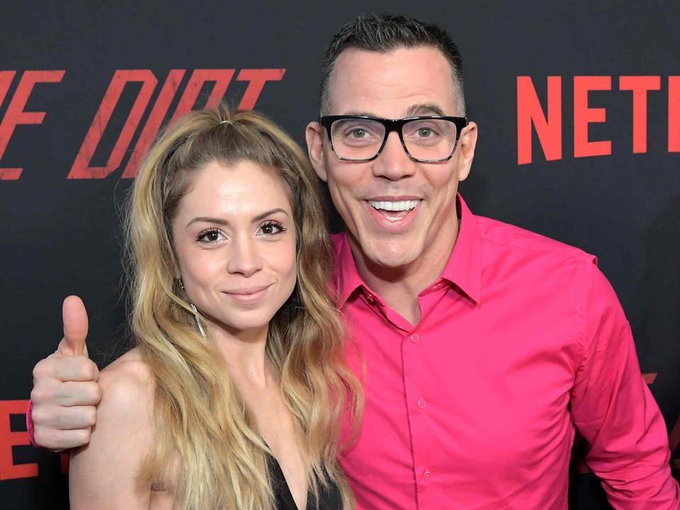 Charley Gallay/Getty Lux Wright and Steve-O attend the premiere of Netflix