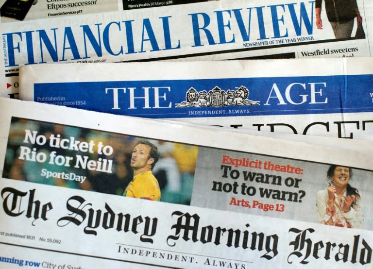 Fairfax Media said last month it was axing a quarter of its newsroom to save Aus$30 million a year in the latest round of redundancies