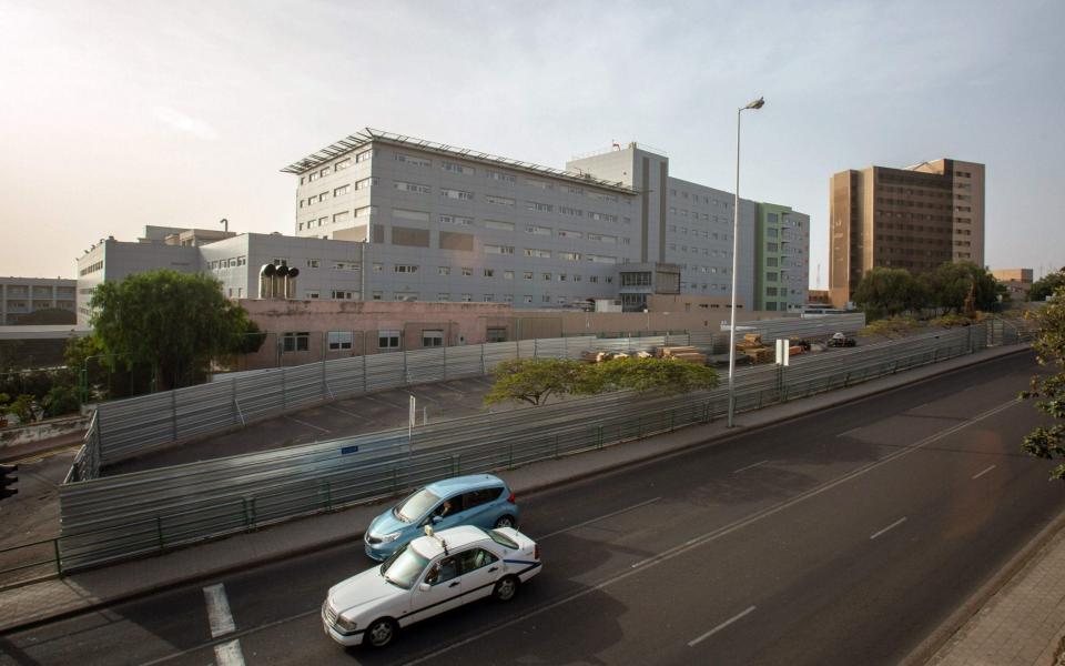 Nuestra Senora de Candelaria University Hospital in Tenerife, where an Italian has been isolated after testing positive for Covid-19 - Desiree Martin/AFP via Getty Images