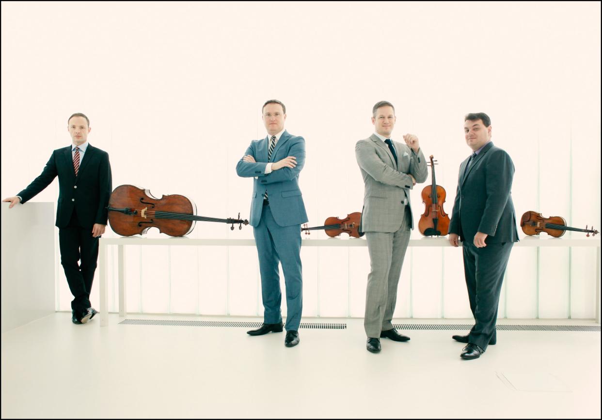 The Jerusalem String Quartet, from left: Kyril Zlotnikov, Alexander Pavlovsky, Ori Kam and Sergei Bresler.