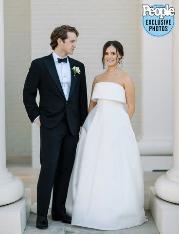 <p>Leah Margulies Photography</p> Ford Garrard and Taylor Davis on their wedding day
