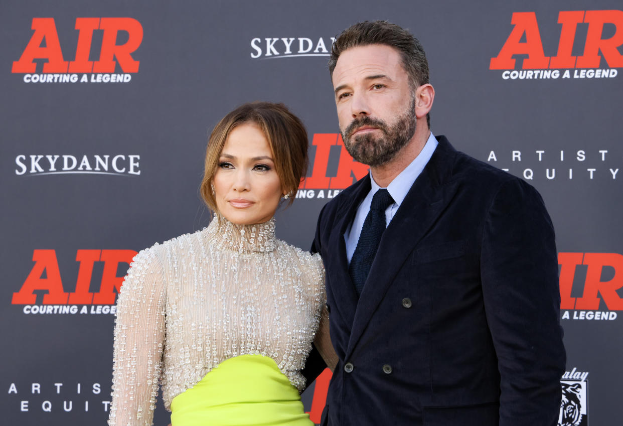 Jennifer Lopez and Ben Affleck.