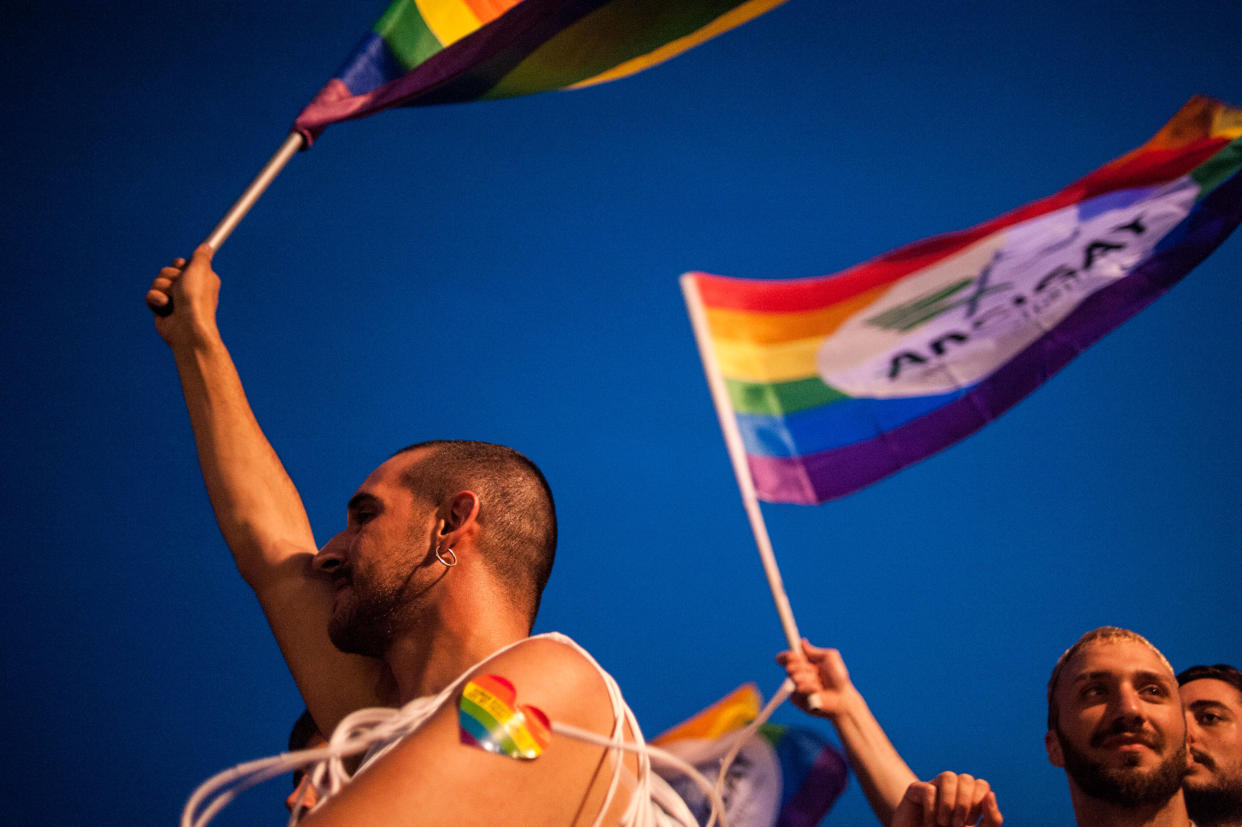 A Pride parade in Salerno, Italy on May 26, 2018. (Photo: Ivan Romano via Getty Images)