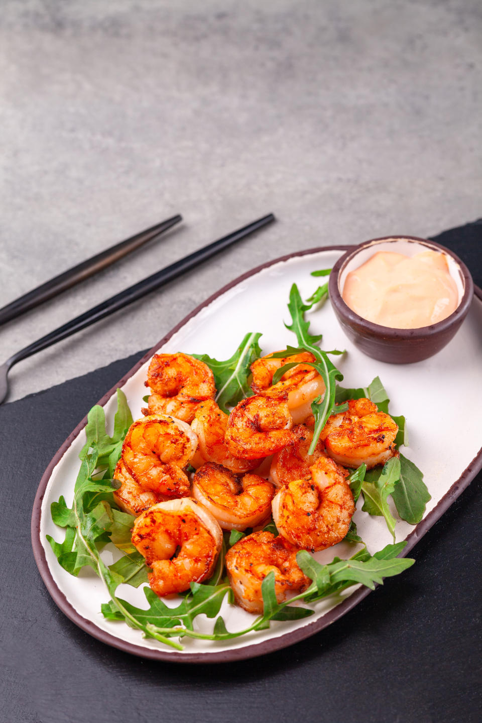 Roasted shrimp cocktail