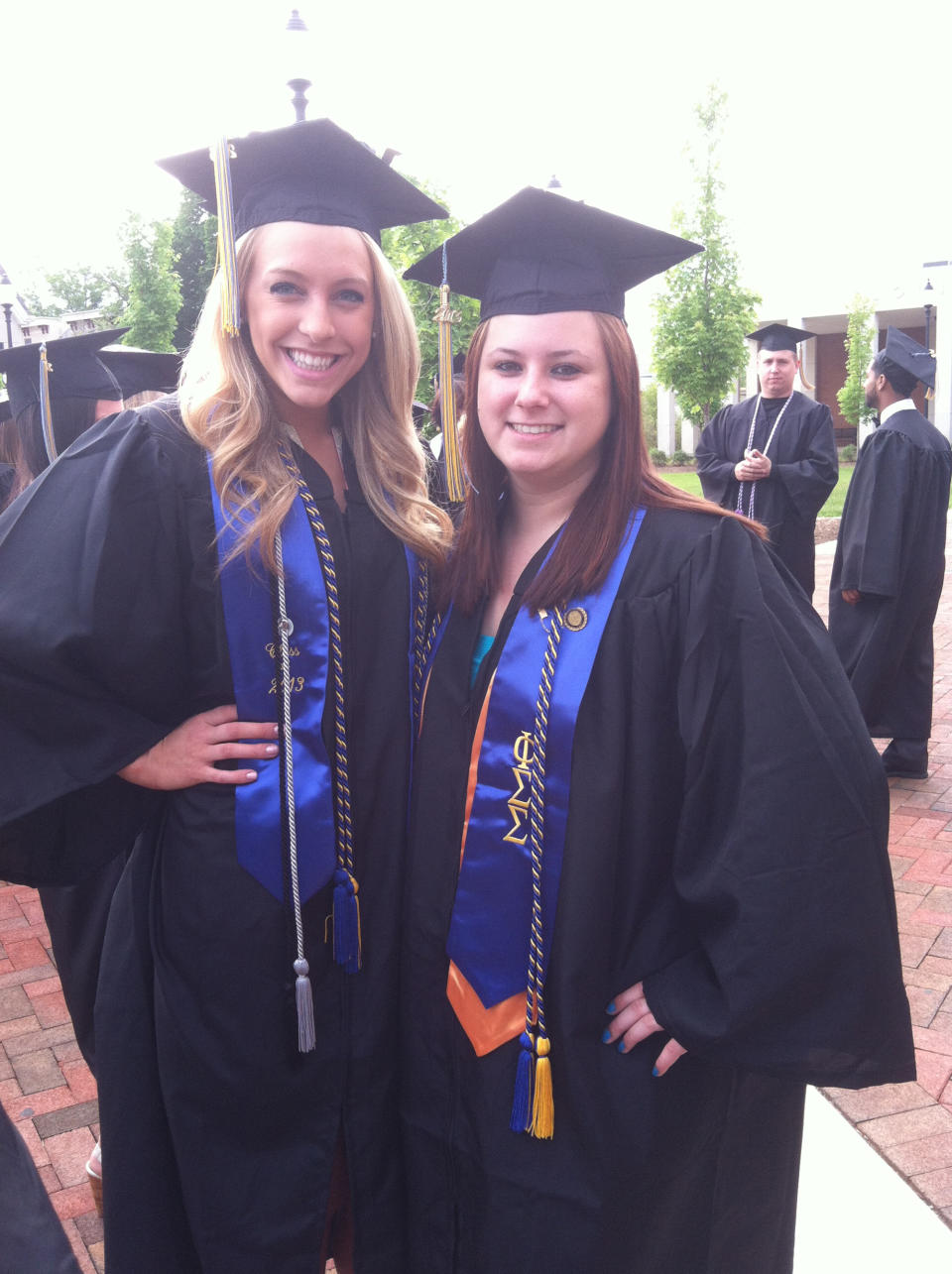 Katie with a friend on their graduation day. (Photo: Courtesy Katie Smith)