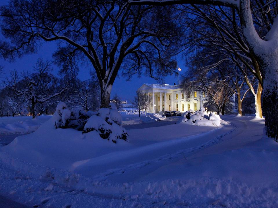 snowmageddon white house washington dc snow