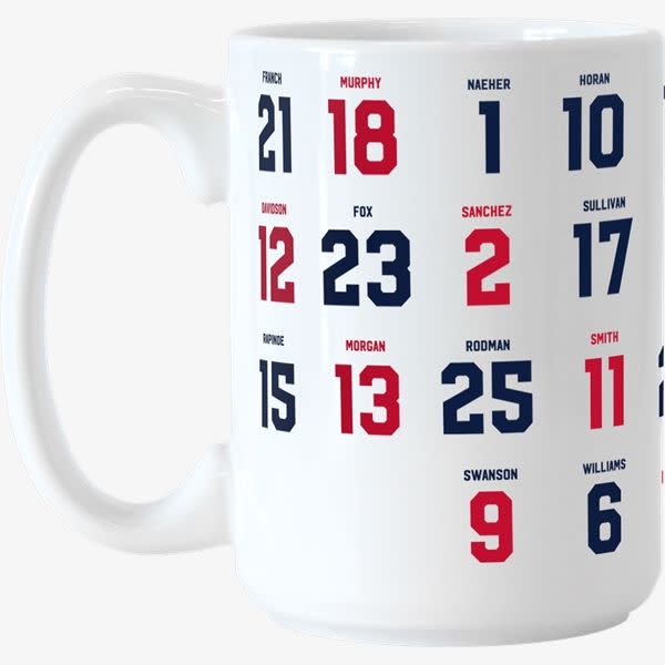 <p><a href="https://go.redirectingat.com?id=74968X1596630&url=https%3A%2F%2Fwww.soccer.com%2Fshop%2Fdetails%2Fuswnt-player-mug_A1094847&sref=https%3A%2F%2Fwww.townandcountrymag.com%2Fleisure%2Fsporting%2Fg44638740%2Fbest-uswnt-womens-world-cup-merch%2F" rel="nofollow noopener" target="_blank" data-ylk="slk:Shop Now;elm:context_link;itc:0;sec:content-canvas" class="link rapid-noclick-resp">Shop Now</a></p><p>USWNT Player Mug</p><p>$15.99</p><p>soccer.com</p>