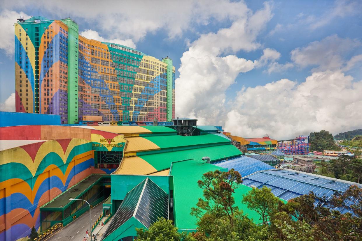 The colorful First World Hotel in Pahang, Malaysia.