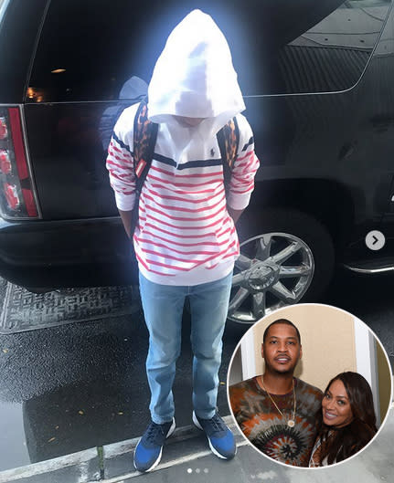 <p>“Kiyan is officially a 5th grader‼️” wrote LaLa Anthony, pictured with her estranged hubby Carmelo, with a shocked face emoji. “Thank you GOD for choosing us to be his parents.” (Photos: <a rel="nofollow noopener" href="https://www.instagram.com/p/BYvWB3cnkSj/?hl=en&taken-by=lala" target="_blank" data-ylk="slk:LaLa Anthony via Instagram;elm:context_link;itc:0;sec:content-canvas" class="link ">LaLa Anthony via Instagram</a>/Getty Images) </p>