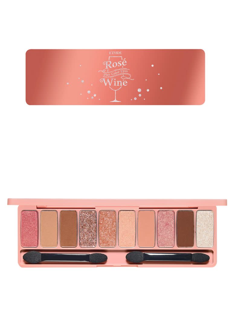 ▲ETUDE HOUSE 玫瑰香檳眼彩盤 10色 NT$990。（圖／ETUDE HOUSE）