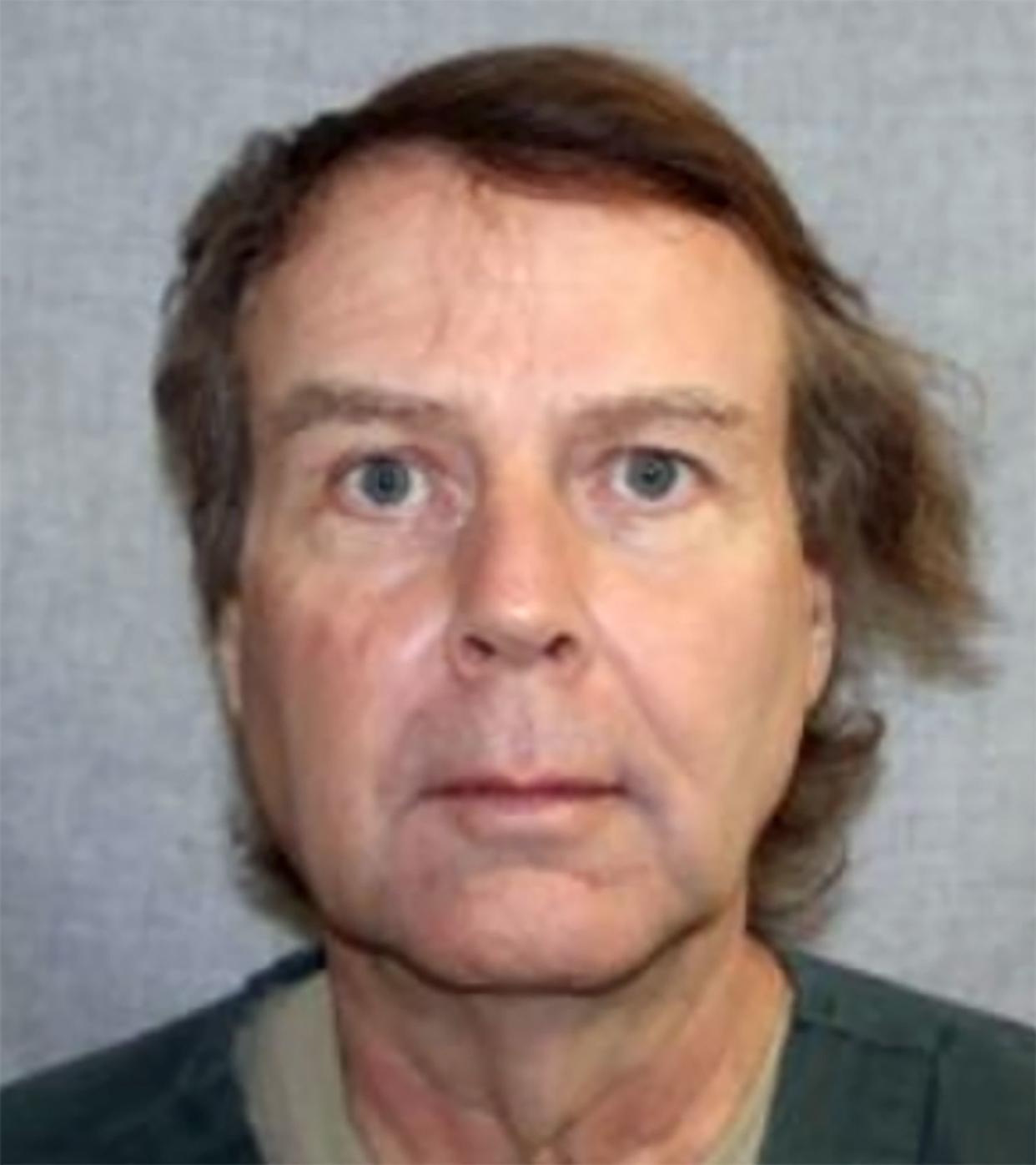 This March 17, 2020, photo provided by the Wisconsin Department of Corrections shows Douglas K. Uhde, who is suspected in the shooting death of retired Juneau, Wis., County Judge John Roemer.