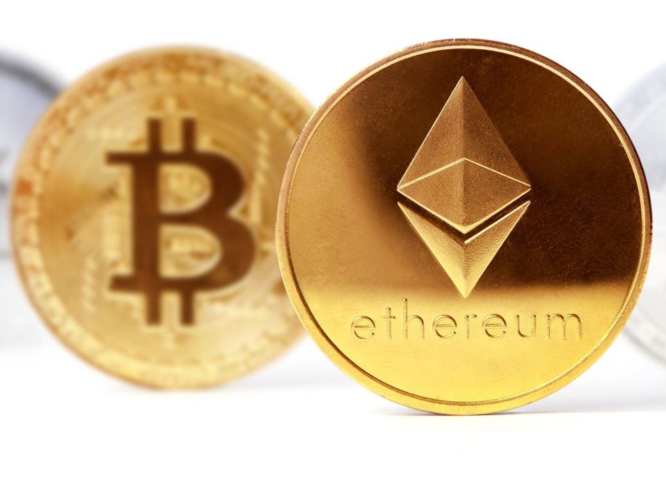 Ethereum rose in price by 360 per cent in the first four months of 2021, outpacing bitcoin’s gains (Getty Images)