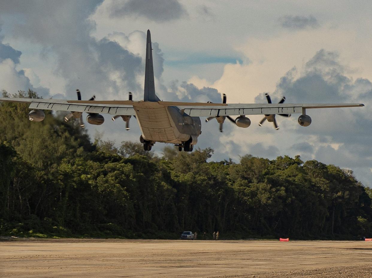 A US military aircraft just returned to a WWII airstrip that was once ...