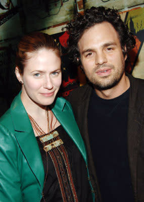 Mark Ruffalo with wife Sunrise at the New York premiere of Warner Bros. Pictures' V for Vendetta