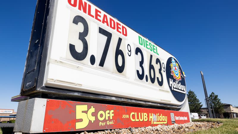 Gas prices along the Wasatch Front on Tuesday, July 11, 2023.