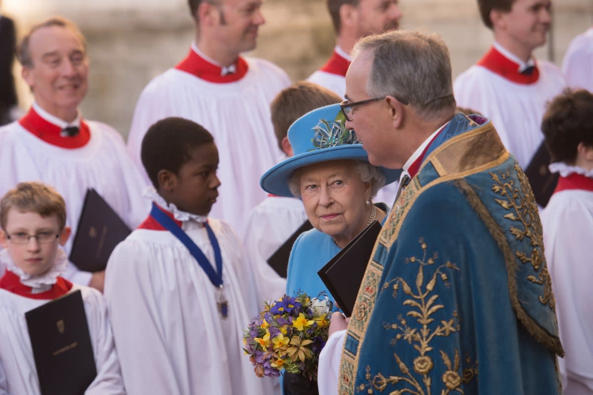 The Queen leaves Westminster Abbey in London after the annual Commonwealth Day service in 2016 (Stefan Rousseau/PA) (PA Archive)