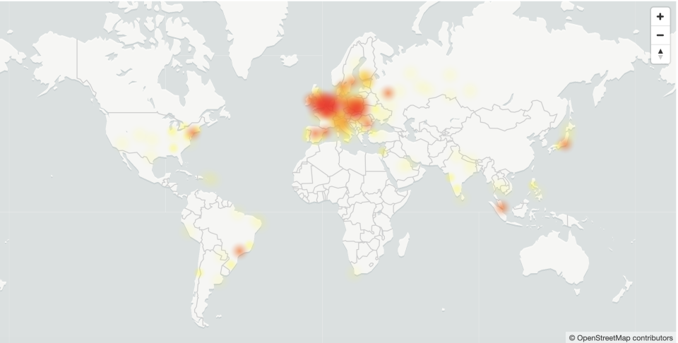 Google services down in some regions.