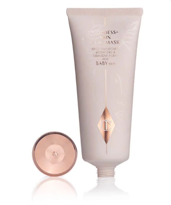 Charlotte Tilbury's Goddess Skin clay mask has been one of our longtime favorites. It truly does leave the skin feeling ultra-soft and looking bright and dewy.&nbsp;<br /><br /><strong><a href="http://www.charlottetilbury.com/us/goddess-skin-clay-mask.html" target="_blank" rel="noopener noreferrer">Charlotte Tilbury Goddess Skin Clay Mask</a>, $55</strong>