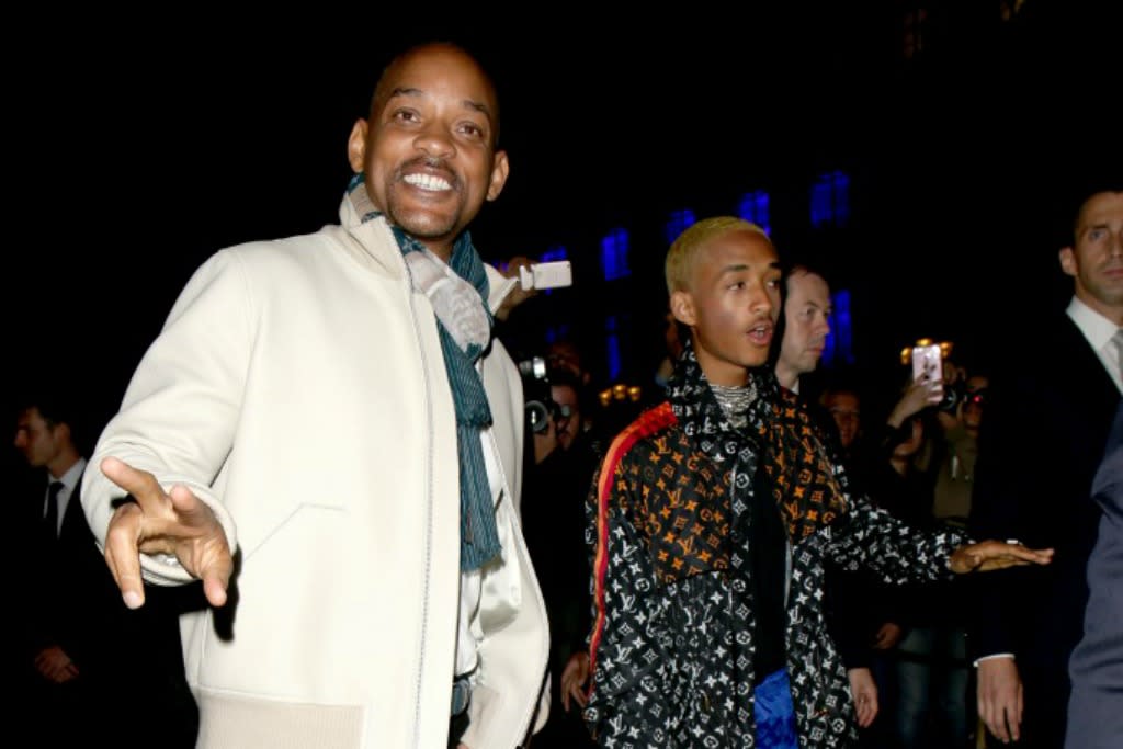 Will Smith Joins Sons Jaden & Trey at Louis Vuitton Event in Paris