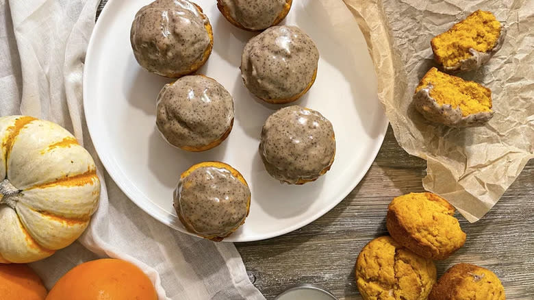 Pumpkin Spice Latte Muffin Donuts