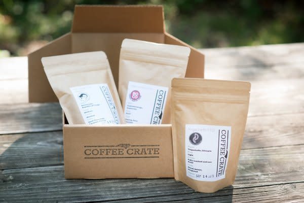 Starts at $30/month. Every Coffee Crate includes three 4-oz. bags of whole-bean coffee from North Carolina, plus an edible treat to enjoy with your coffee. Get <a href="https://www.cratejoy.com/subscription-box/coffee-crate/" target="_blank">20% off with code <strong>BLACKCOFFEEBLACKFRIDAY</strong></a>.&nbsp;