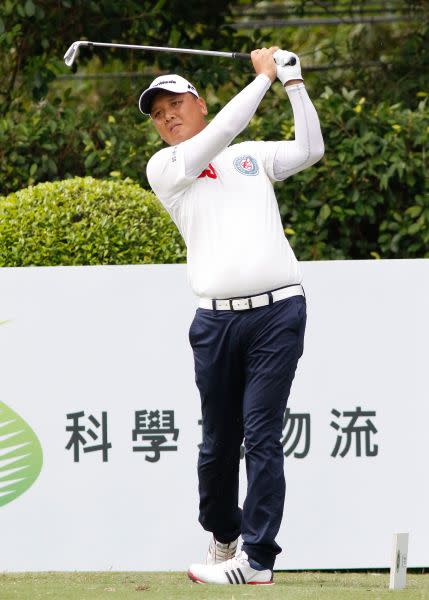 呂偉智(-7)暫並列第二。圖/大會提供(鍾豐榮、葉勇宏攝)