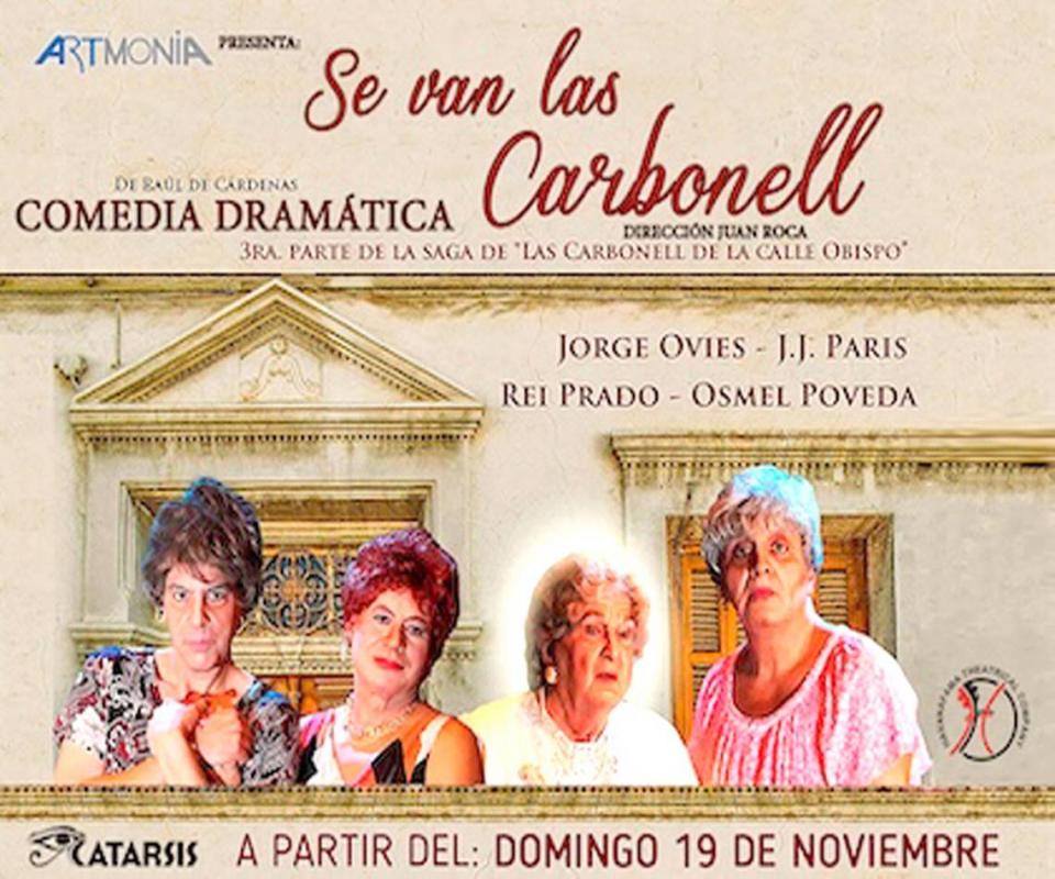 Comedia dramática ‘Se van las Carbonell’ en el Teatro Trail.