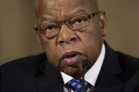 Rep. John Lewis, D-Ga. testifies on Capitol Hill in Washington, Wednesday, Jan. 11, 2017. (Photo: Cliff Owen/AP)